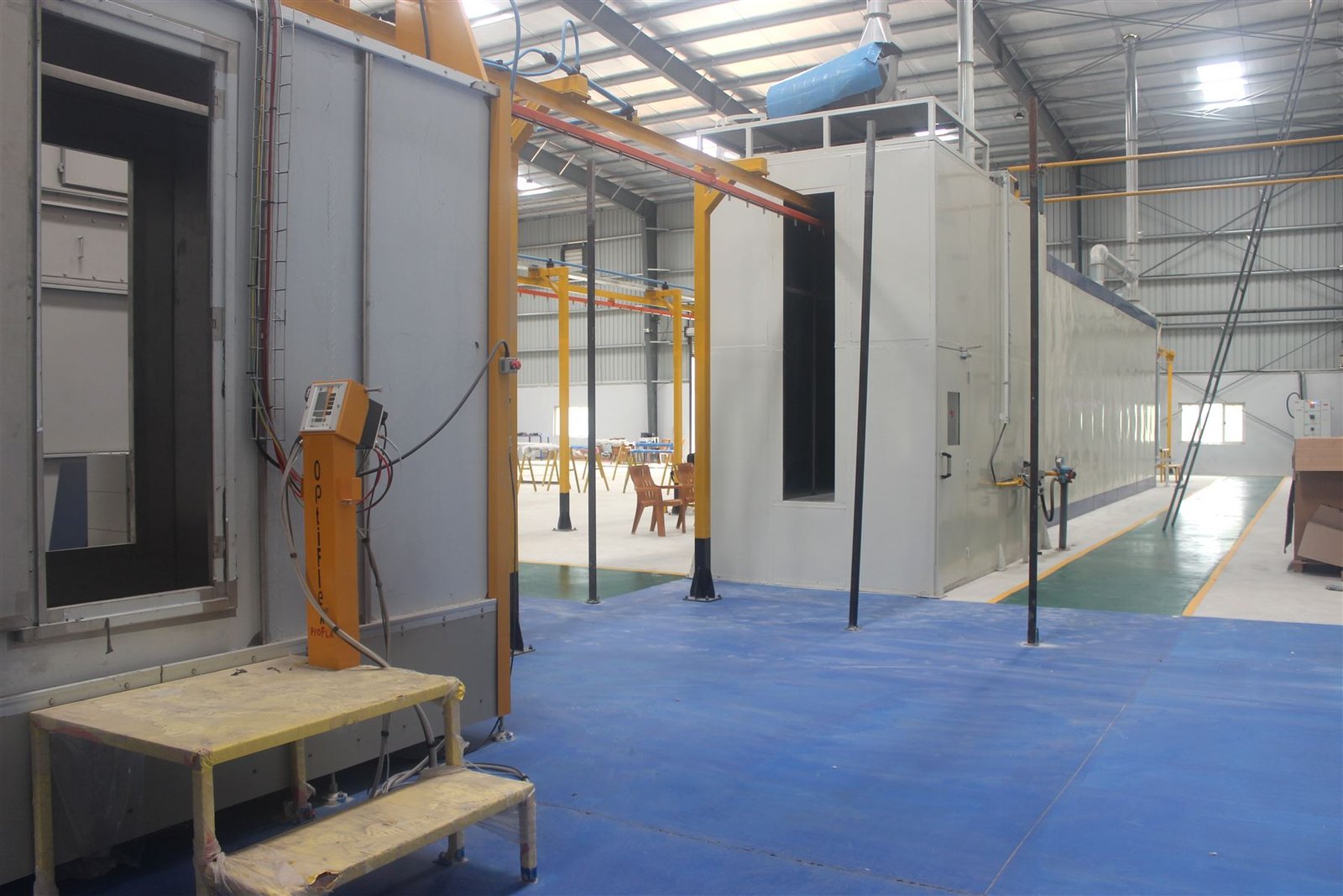 Gas catalytic, IR and conventional curing oven for powder coated aluminium profiles